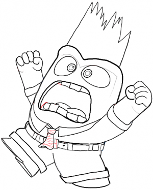 300x374 Step10 Anger Pixars Inside Out Easy Draw Drawings