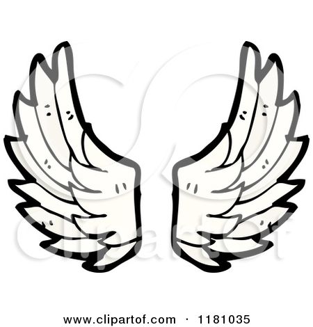 450x470 Simple Cartoon Angle Wings Pin Angel Wings Template Pack