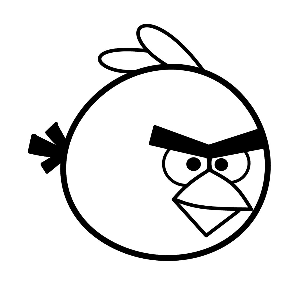 1004x972 Drawing Of Angry Birds How To Draw Cartoons Angry Bird