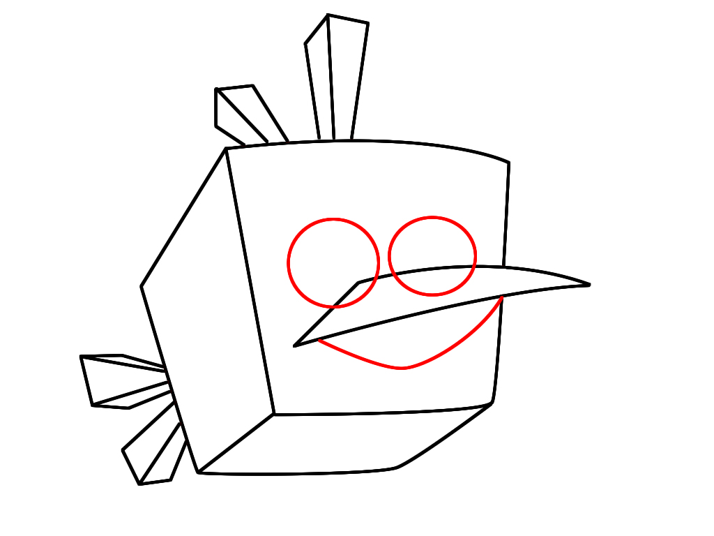 1024x768 How To Draw Ice Bird From Angry Birds Space