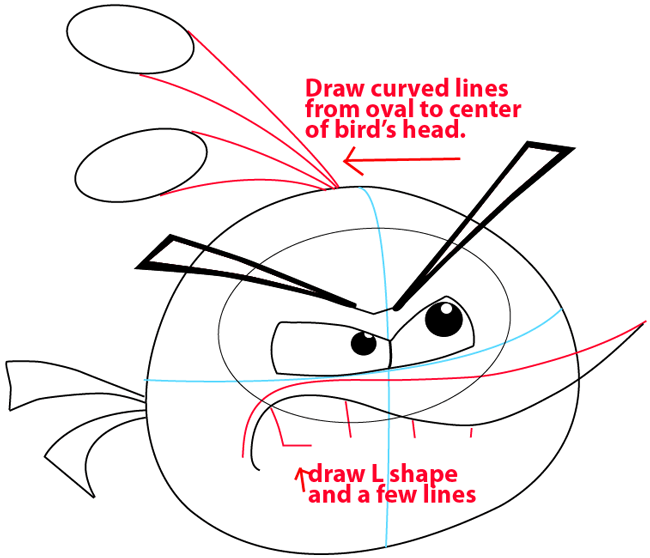 650x558 How To Draw Angry Birds And Pigs