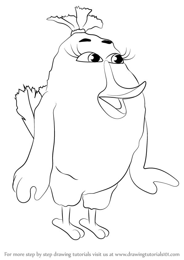 598x844 Learn How To Draw Matilda From The Angry Birds Movie (The Angry