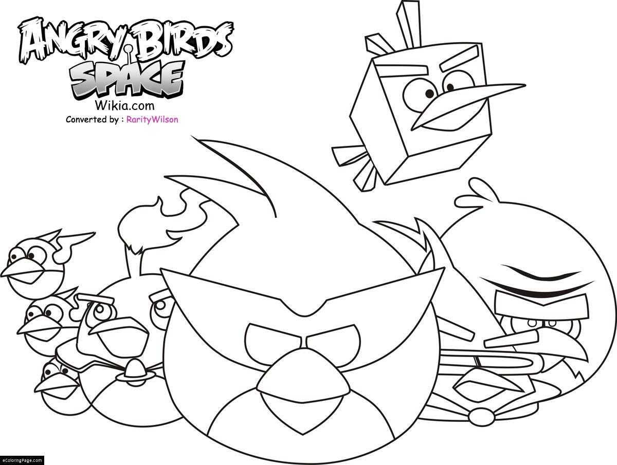 1200x905 Angry Birds Space All Birds Coloring Page For Kids Printable