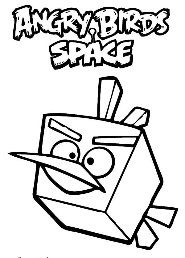 600x835 The Atom Bird In Angry Bird Space Coloring Pages Bulk Color