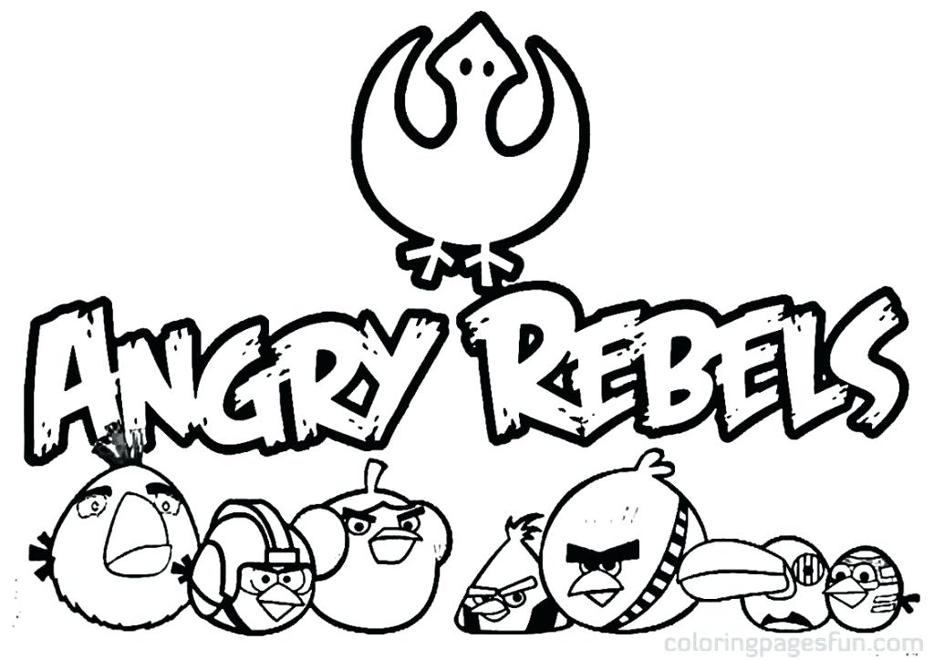 1024x724 Angry Birds Star Wars Rebels Coloring Pages
