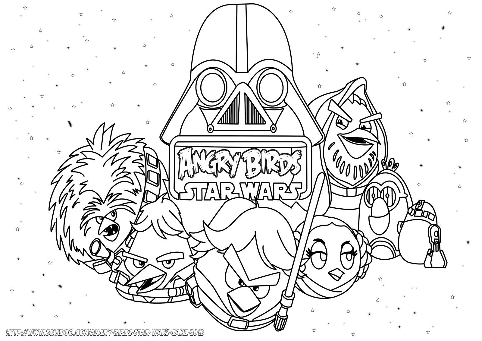 1600x1131 Star Wars Angry Birds Free Coloring