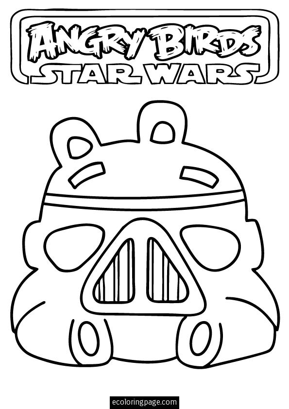 595x842 Angry Birds Star Wars Storm Trooper Pig Printable Coloring Page
