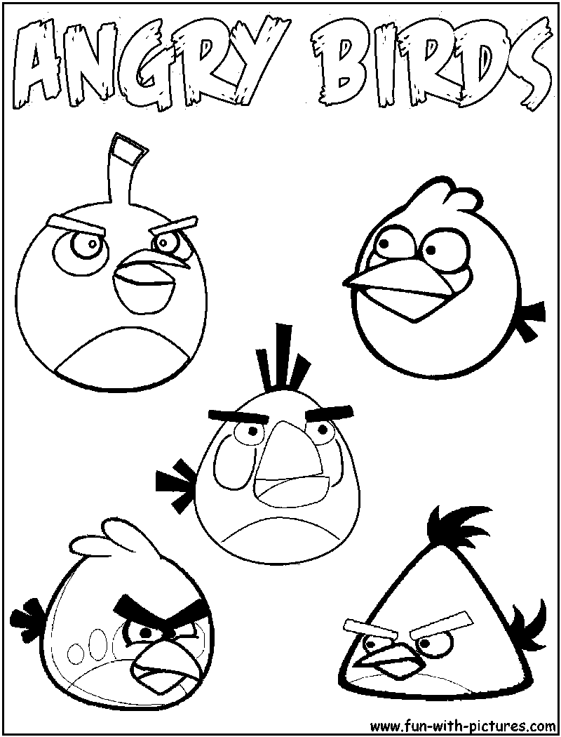 800x1050 Angrybirds Coloring Page Angry Birds Day Care Crafts