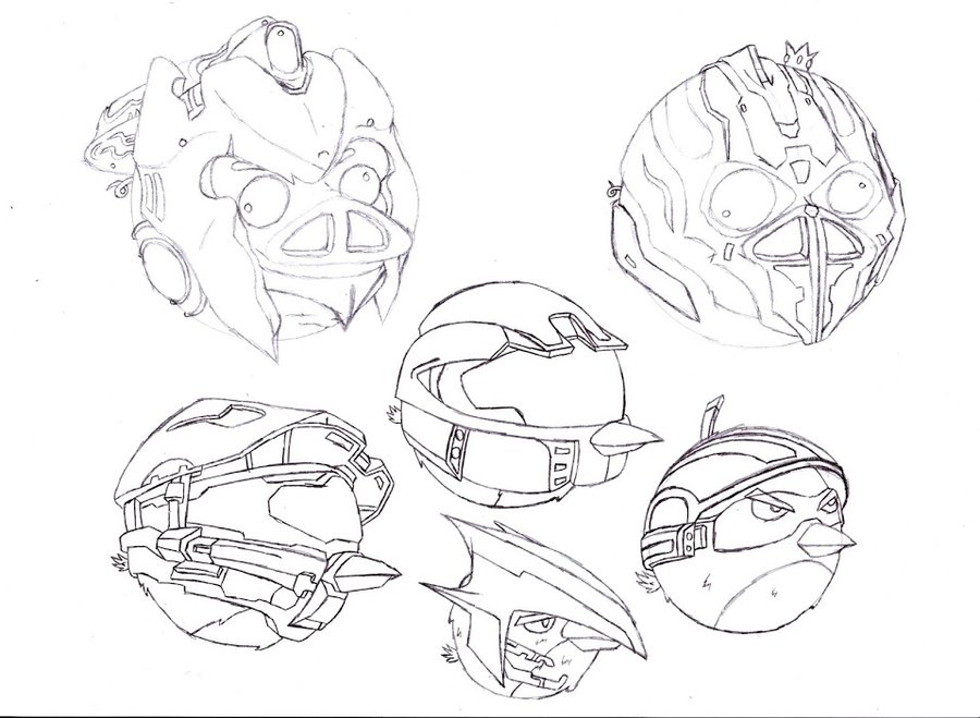 900x659 Halo Angry Birds Concept Art (2) By Nova3712