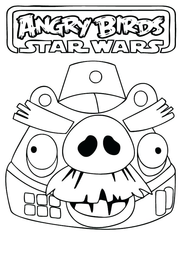 600x850 Star Wars Angry Birds Coloring Pages Drawing Angry Birds Star Wars