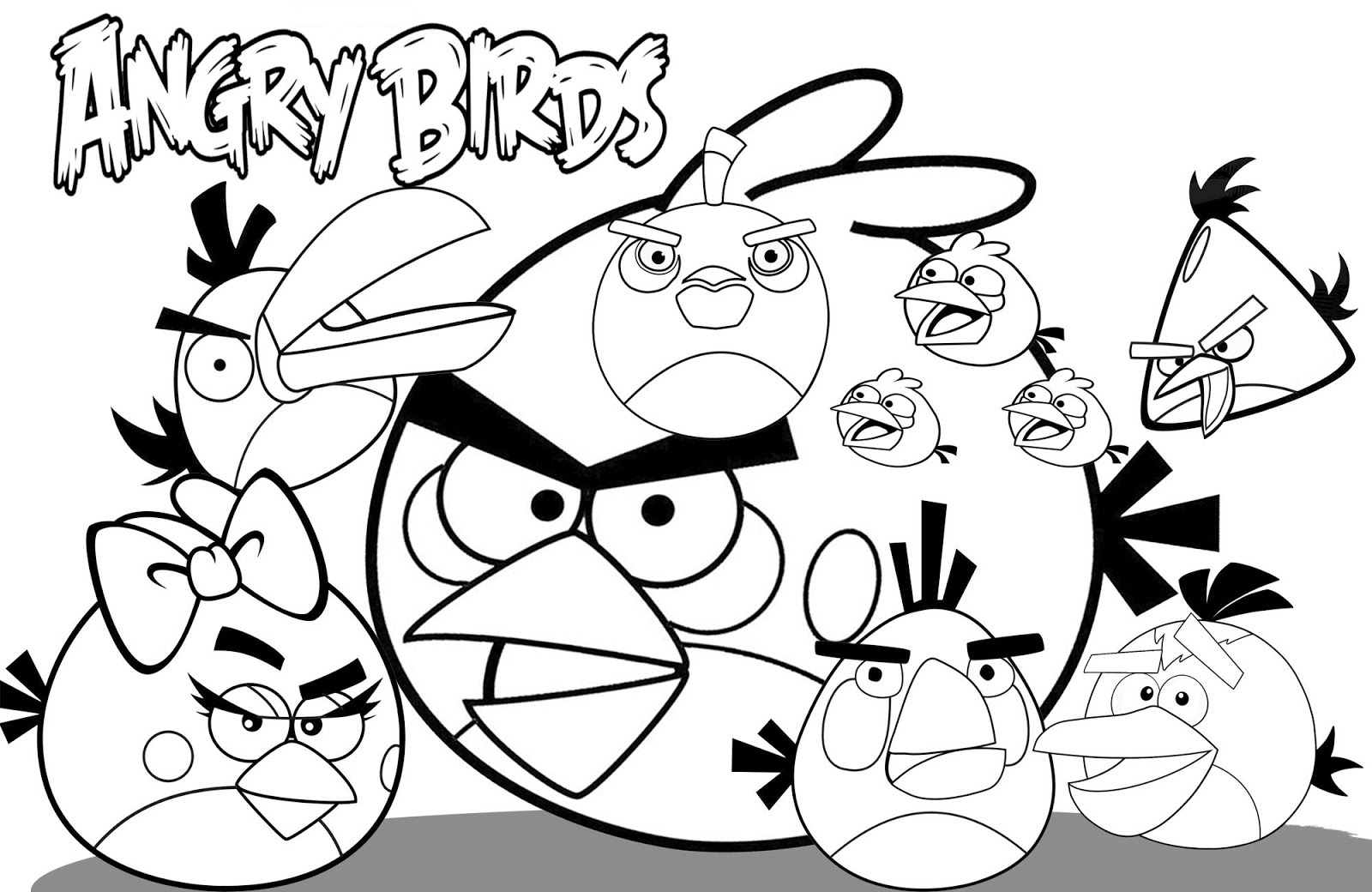 Angry Birds Drawing All Birds at GetDrawings | Free download