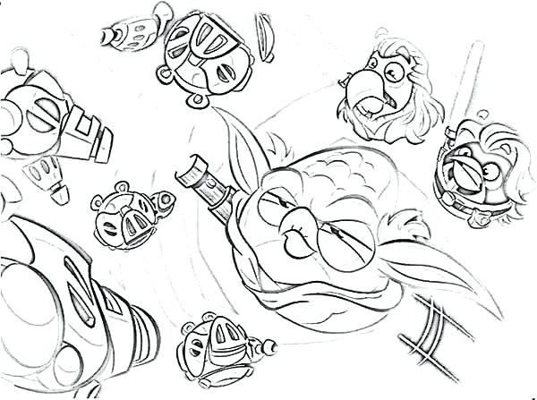 600x447 Coloring Pages Angry Birds Star Wars Coloring Page Of Birds