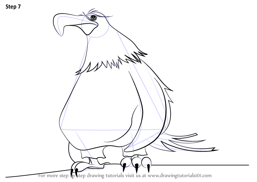 844x598 Learn How To Draw Mighty Eagle From The Angry Birds Movie (The