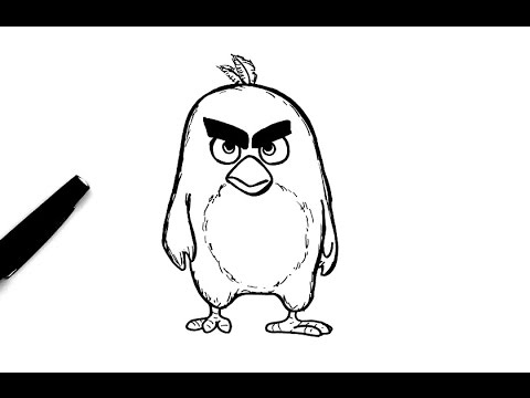 480x360 Comment Dessiner Red (Angry Bird Le Film)