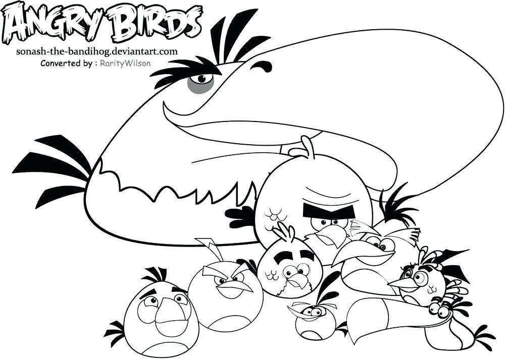 1000x718 Angry Bird Go Coloring Pages Angry Birds Go Dads And Sons Pig Rock