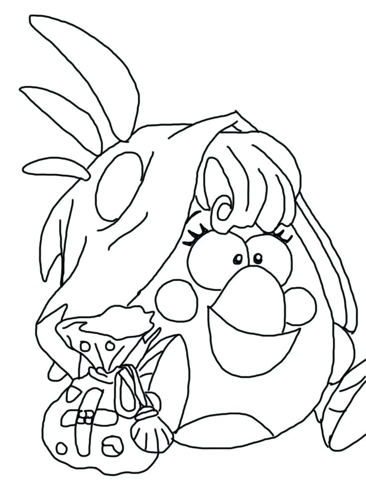 736x981 Angry Birds Epic Coloring Page Free Pages For Kids Space Blackbird