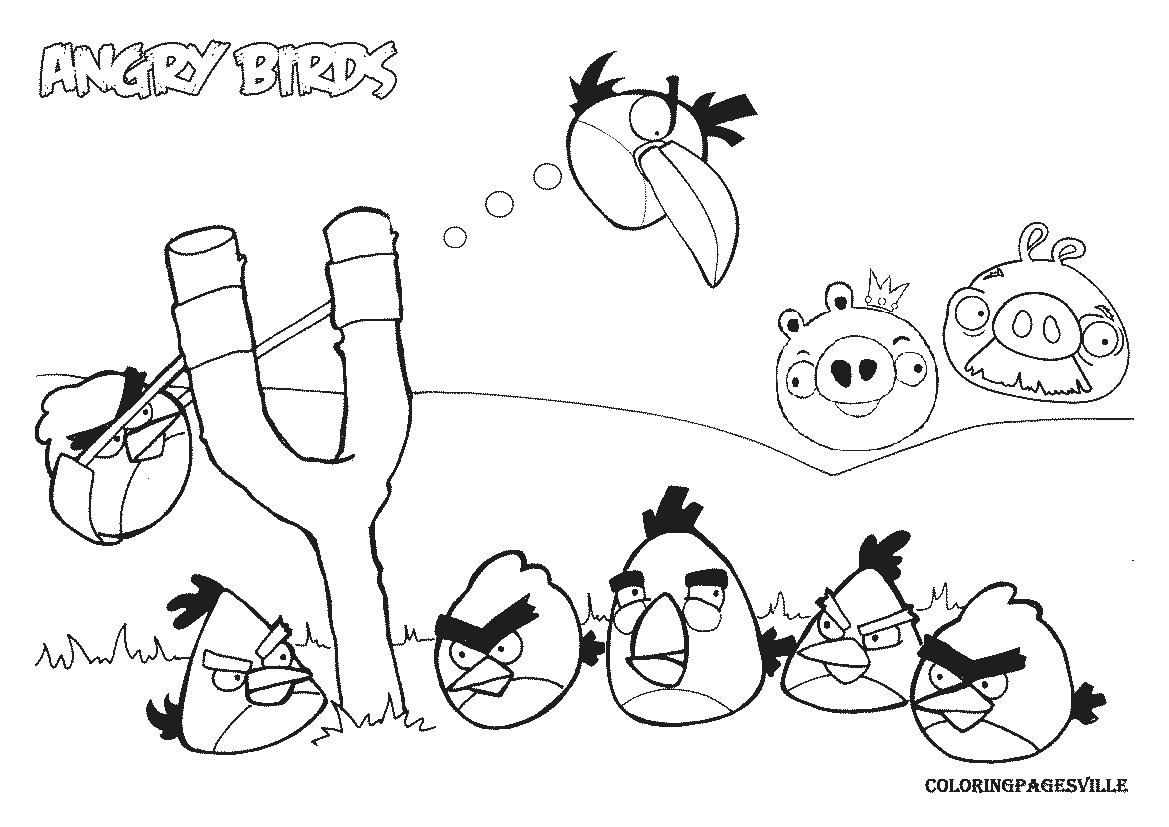 1169x827 Angry Birds Go Bomb Coloring Pages Coloring Sheets