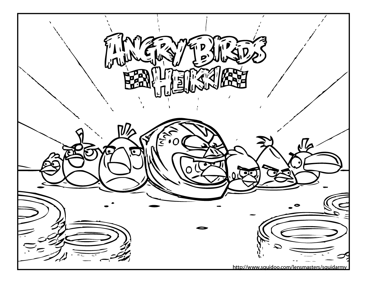 1200x927 Angry Birds Go Coloring Pages Coloring Page For Kids Kids Coloring