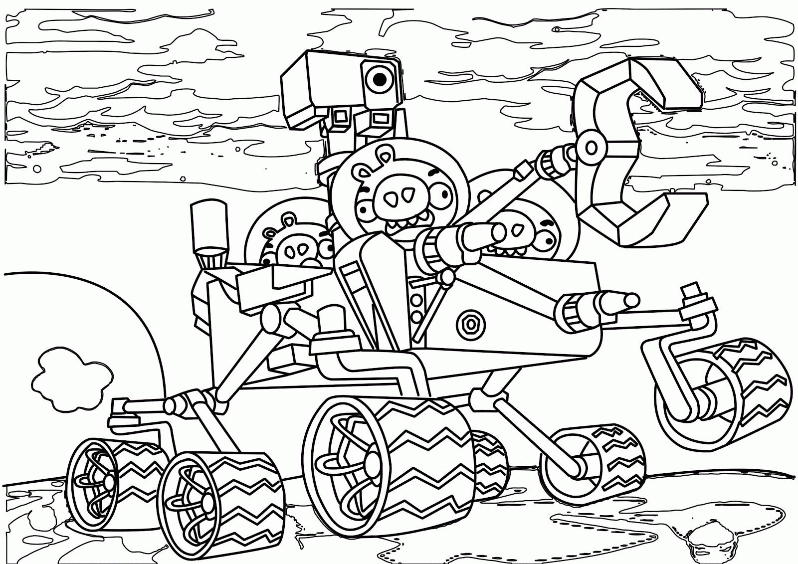 1600x1131 Angry Birds Go Coloring Pages