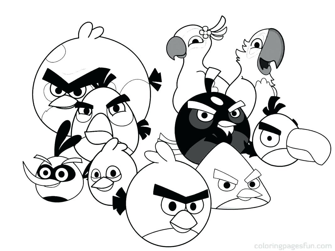 1067x800 Coloring Angry Birds Go Coloring Pages Adult Pics Of Blue Black