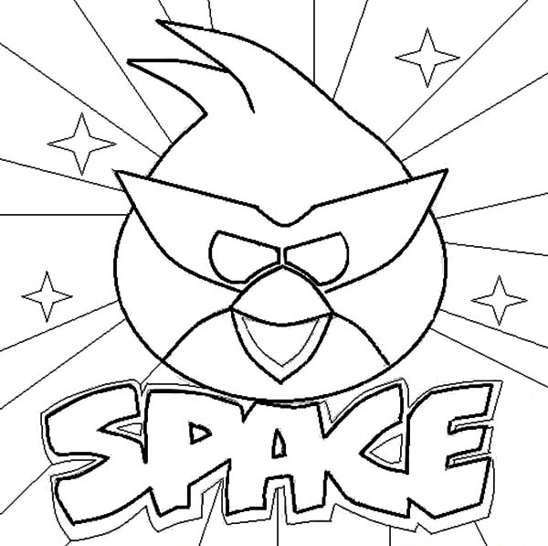 600x597 Angry Bird Space Stars Coloring Pages Bulk Color