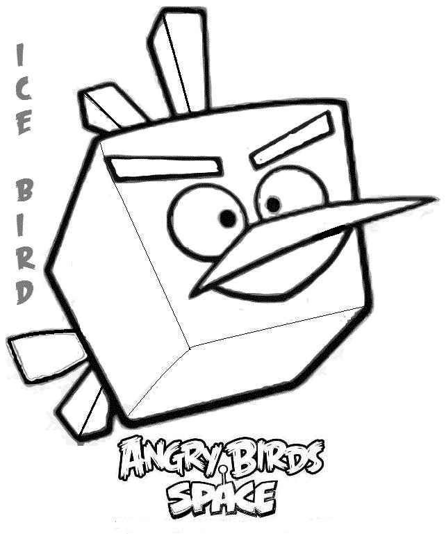 642x769 Ice Bird Angry Birds. Dibujos De Angry Birds Para Colorear
