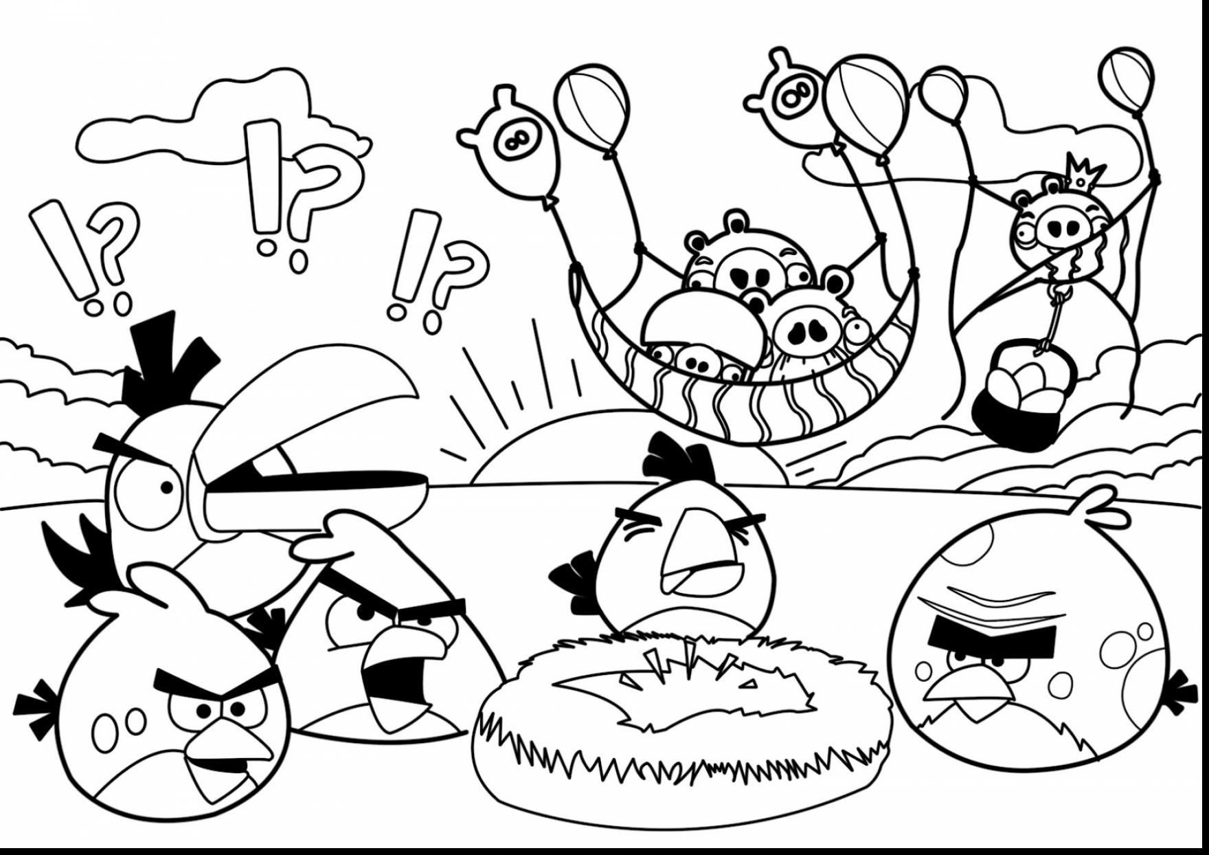 1760x1244 Printable Angry Birds Star Wars Coloring Pages Free Draw To Color