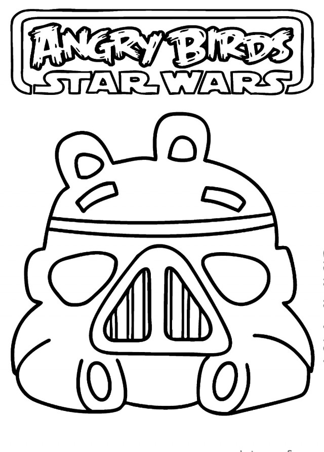 640x891 Angry Birds Star Wars Coloring Pages Darth Vader Coloring Page