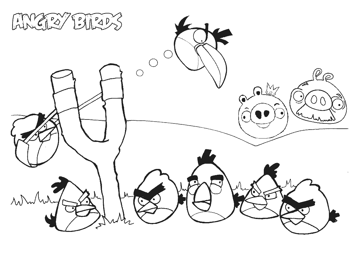 1169x827 Free Printable Angry Bird Coloring Pages For Kids