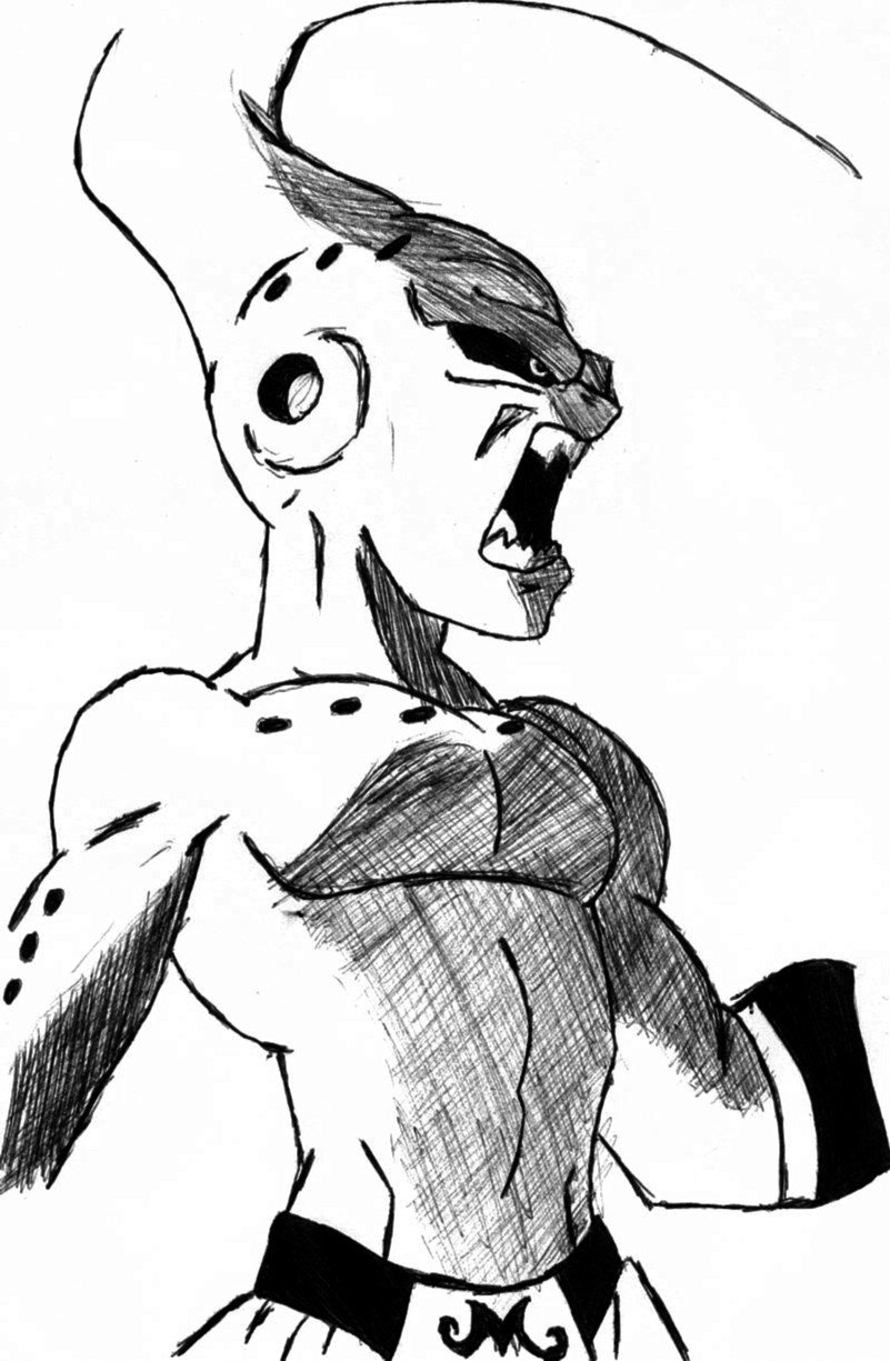 801x1225 Kid Buu Angry By Mrwellum