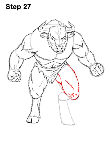 386x500 How To Draw A Minotaur