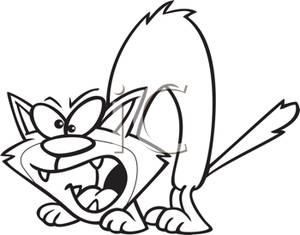 300x235 Cat Coloring Page