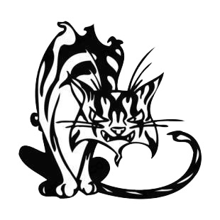 310x310 Cat Angry Cats Decals, Decal Sticker