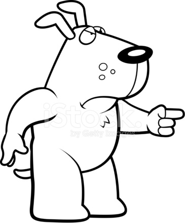 365x440 Angry Dog Stock Vector