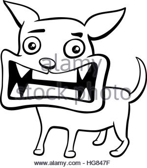 300x343 Angry Puppy Coloring Page Stock Photo, Royalty Free Image