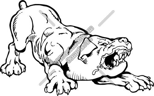 500x313 Angry Dog Ready To Attack Clipart And Vectorart Animals