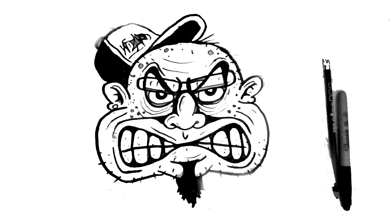 1280x720 How To Draw A Angry Face Character