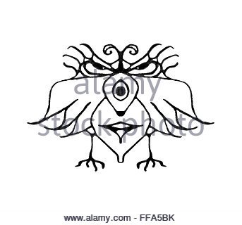 343x320 Angry Animal Pencil Drawing Stock Photo, Royalty Free Image