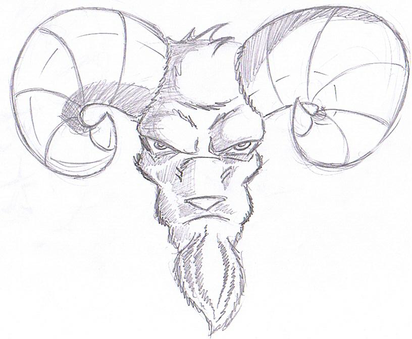 816x672 Angry Goat By Denuheldigehelt