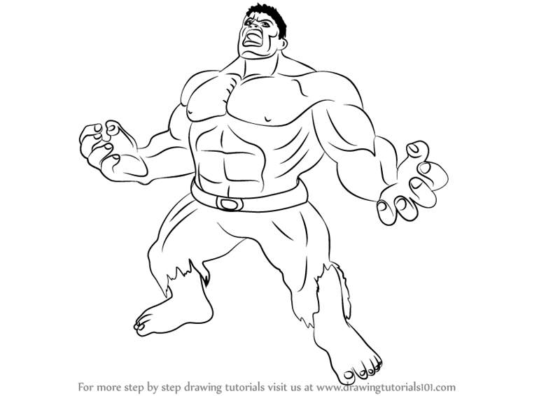 800x566 Learn How To Draw Angry Hulk (The Hulk) Step By Step Drawing