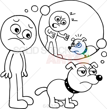 340x347 Stock Illustration Of Cartoon Sketch Outline Of Dog Angry Over
