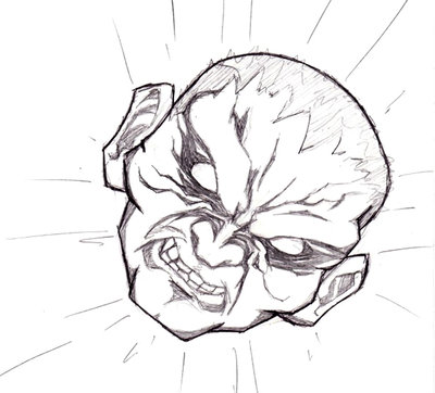 400x362 Angry Face Sketch, Grr By Dethviking