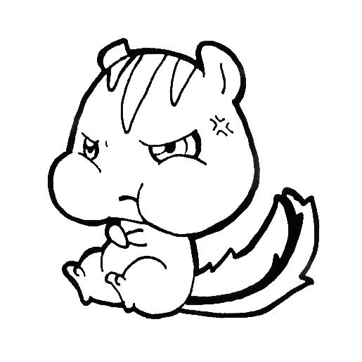 515x515 Angry Chibi Chipmunk By Xeohelios