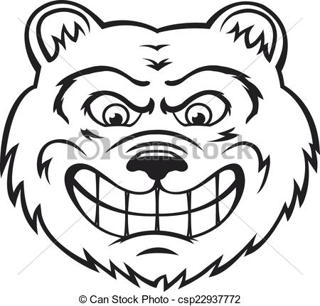 450x431 Angry Bear Mascot Vector Clipart Eps Images. 536 Angry Bear Mascot