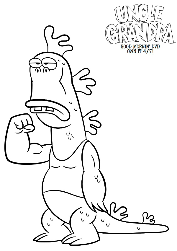 600x850 Free Mr. Gus Printable Uncle Grandpa Coloring Sheet Printable