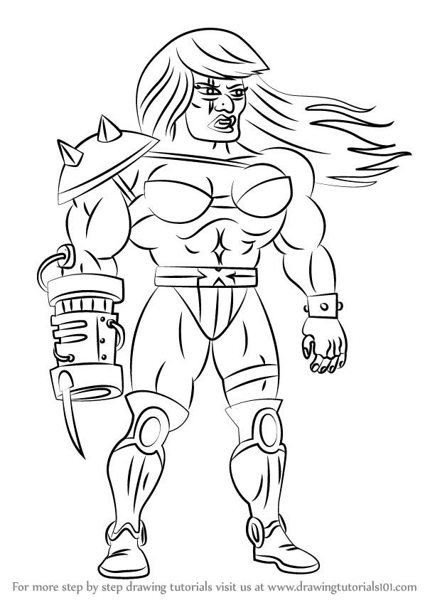 598x844 Learn How To Draw Xarna From Uncle Grandpa (Uncle Grandpa) Step By