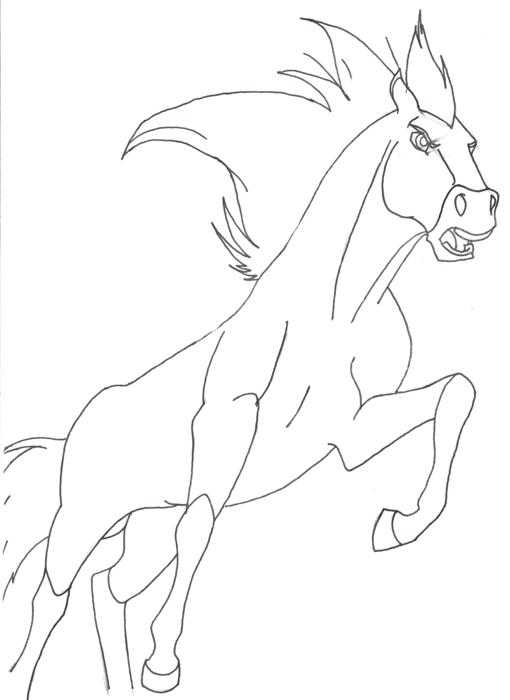 Angry Horse Drawing at GetDrawings | Free download