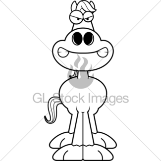 325x325 Angry Horse Head Gl Stock Images