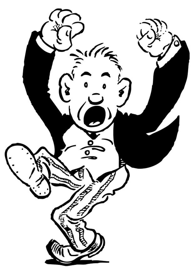 620x875 Coloring Page Angry Man