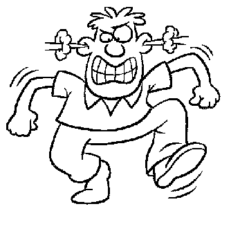 Man Angry Coloring Page Wecoloringpagecom Sketch Coloring Page